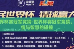 世界杯赛冠军竞猜-世界杯赛冠军竞猜，激情与智慧的碰撞