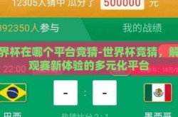 世界杯在哪个平台竞猜-世界杯竞猜，解锁观赛新体验的多元化平台