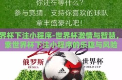 世界杯下注小程序-世界杯激情与智慧，探索世界杯下注小程序的乐趣与风险