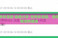 世界杯竞猜 链接分享-世界杯竞猜，激情与智慧的碰撞
