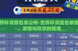 世界杯竞猜名单公布-世界杯竞猜名单揭晓，激情与预测的碰撞