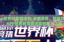 app世界杯竞猜活动-点燃激情，智趣对决，APP世界杯竞猜活动的魅力之旅
