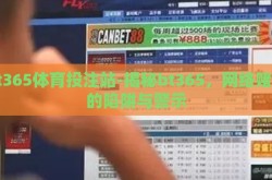 bt365体育投注站-揭秘bt365，网络赌博的陷阱与警示