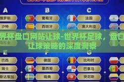 世界杯盘口网站让球-世界杯足球，盘口与让球策略的深度洞察