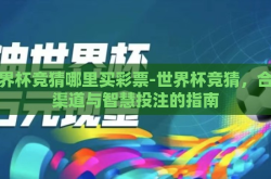 世界杯竞猜哪里买彩票-世界杯竞猜，合法渠道与智慧投注的指南