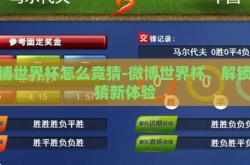 微博世界杯怎么竞猜-微博世界杯，解锁竞猜新体验