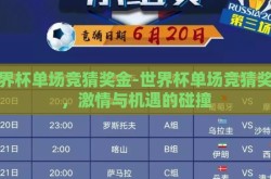 世界杯单场竞猜奖金-世界杯单场竞猜奖金，激情与机遇的碰撞