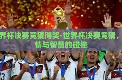 世界杯决赛竞猜得奖-世界杯决赛竞猜，激情与智慧的碰撞