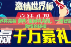 世界杯竞猜 游戏-世界杯竞猜，一场智慧与激情的碰撞