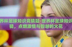 世界杯足球知识竞猜题-世界杯足球知识竞猜，点燃激情与智慧的火花