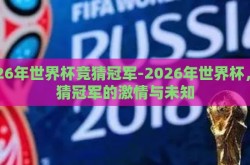 2026年世界杯竞猜冠军-2026年世界杯，竞猜冠军的激情与未知