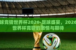 足球竞猜世界杯2026-足球盛宴，2026年世界杯竞猜的激情与期待