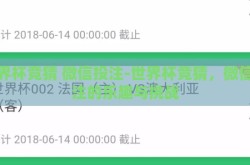 世界杯竞猜 微信投注-世界杯竞猜，微信投注的乐趣与挑战