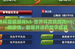 世界杯竞猜游戏h5-世界杯竞猜游戏H5，点燃激情，智趣并进的数字盛宴
