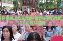 世界杯手机上怎么竞猜-世界杯手机竞猜，指尖上的足球盛宴