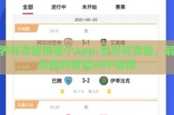 世界杯竞猜用哪个app-世界杯竞猜，解锁乐趣的智能APP指南