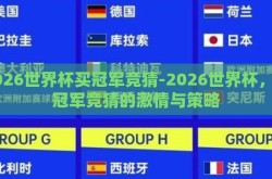 2026世界杯买冠军竞猜-2026世界杯，买冠军竞猜的激情与策略