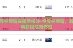 世界杯竞猜在哪里投注-世界杯竞猜，解锁精彩投注新体验