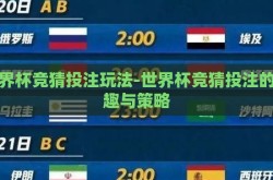 世界杯竞猜投注玩法-世界杯竞猜投注的乐趣与策略