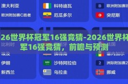 2026世界杯冠军16强竞猜-2026世界杯冠军16强竞猜，前瞻与预测
