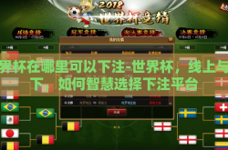 世界杯在哪里可以下注-世界杯，线上与线下，如何智慧选择下注平台