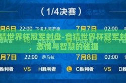 竞猜世界杯冠军封盘-竞猜世界杯冠军封盘，激情与智慧的碰撞