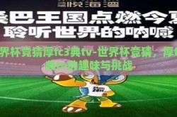世界杯竞猜厚fc3典tv-世界杯竞猜，厚fc3典tv的趣味与挑战