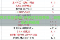 世界杯竞猜亚盘-世界杯竞猜亚盘，激情与策略的碰撞