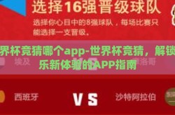 世界杯竞猜哪个app-世界杯竞猜，解锁娱乐新体验的APP指南