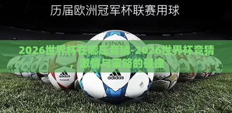 2026世界杯在哪压竞猜-2026世界杯竞猜，激情与策略的碰撞