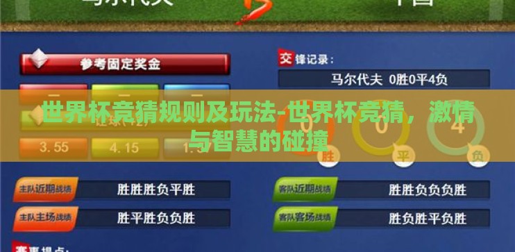 世界杯竞猜规则及玩法-世界杯竞猜，激情与智慧的碰撞