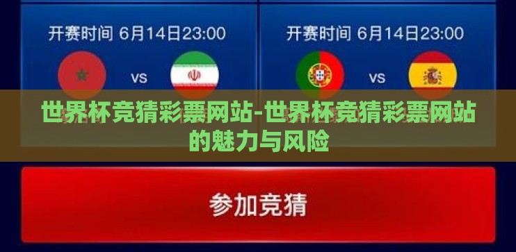 世界杯竞猜彩票网站-世界杯竞猜彩票网站的魅力与风险