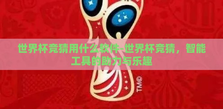 世界杯竞猜用什么软件-世界杯竞猜，智能工具的助力与乐趣