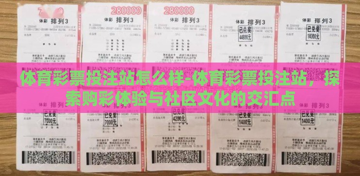体育彩票投注站怎么样-体育彩票投注站，探索购彩体验与社区文化的交汇点