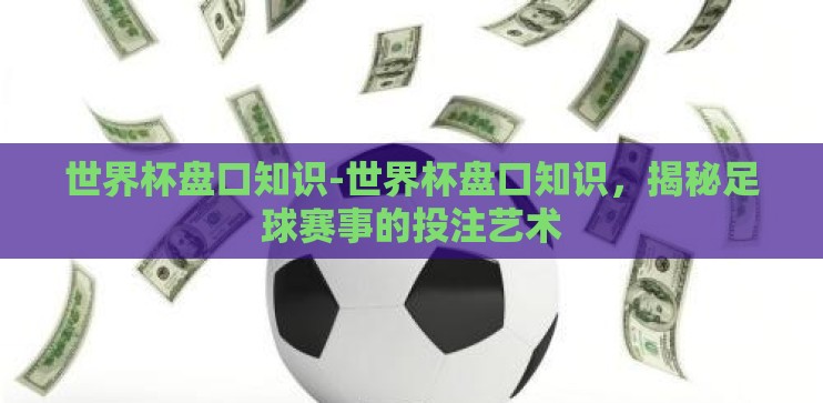 世界杯盘口知识-世界杯盘口知识，揭秘足球赛事的投注艺术