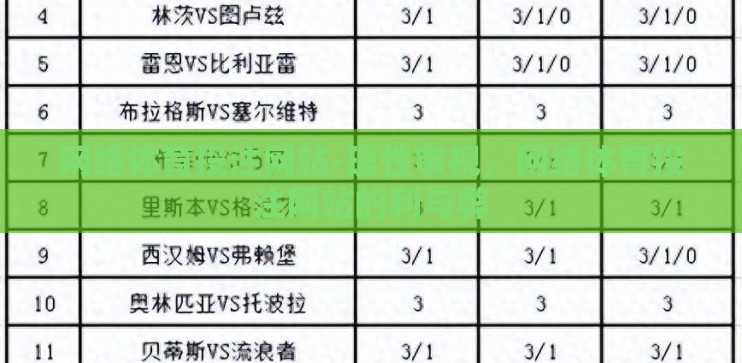 网络体育投注网站-理性审视，网络体育投注网站的利与弊