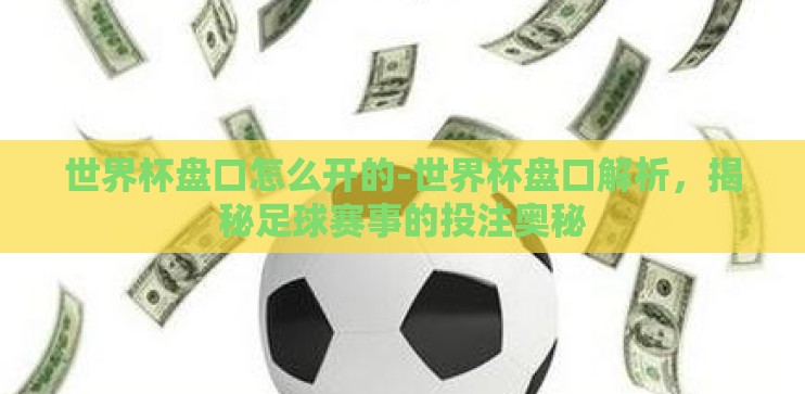 世界杯盘口怎么开的-世界杯盘口解析，揭秘足球赛事的投注奥秘