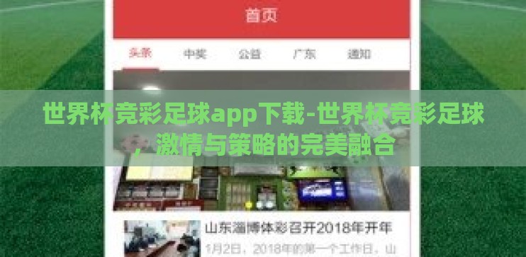 世界杯竞彩足球app下载-世界杯竞彩足球，激情与策略的完美融合