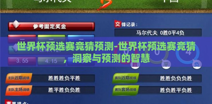 世界杯预选赛竞猜预测-世界杯预选赛竞猜，洞察与预测的智慧